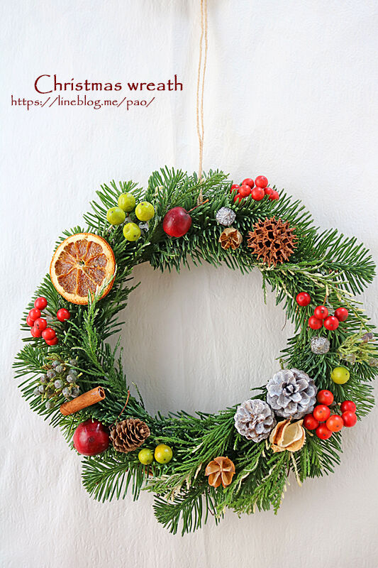 クリスマスリース　バンドメイド品 ハンドメイドクリスマスリース （ハンドメイド クリスマスリース