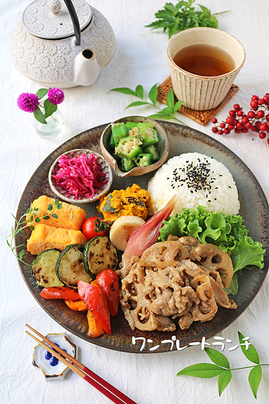 ワンプレ豚れんこん2-1