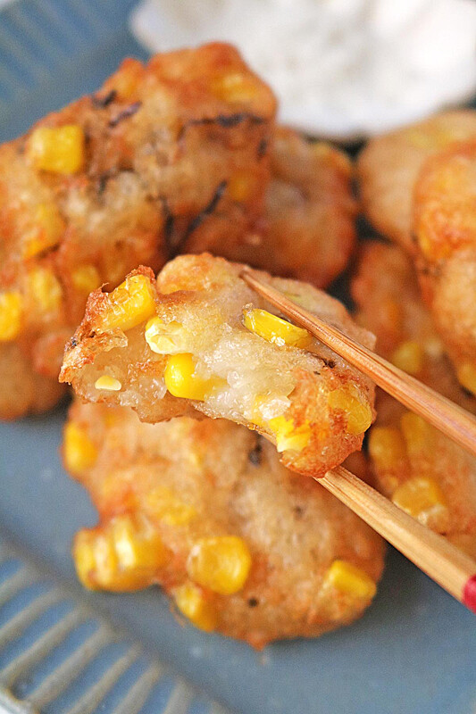 とうもろこしのとろろ揚げ1248-1