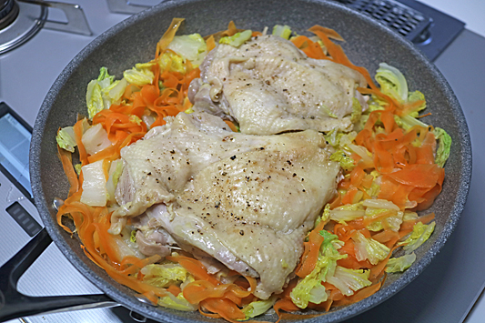鶏キャベツ蒸し4978
