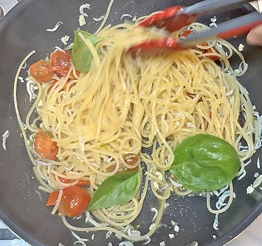しらすとミニトマトパスタ8666