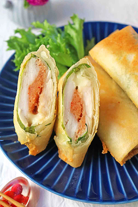 ささみ明太子春巻き087-2