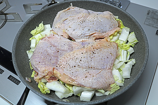 鶏キャベツ蒸し4977