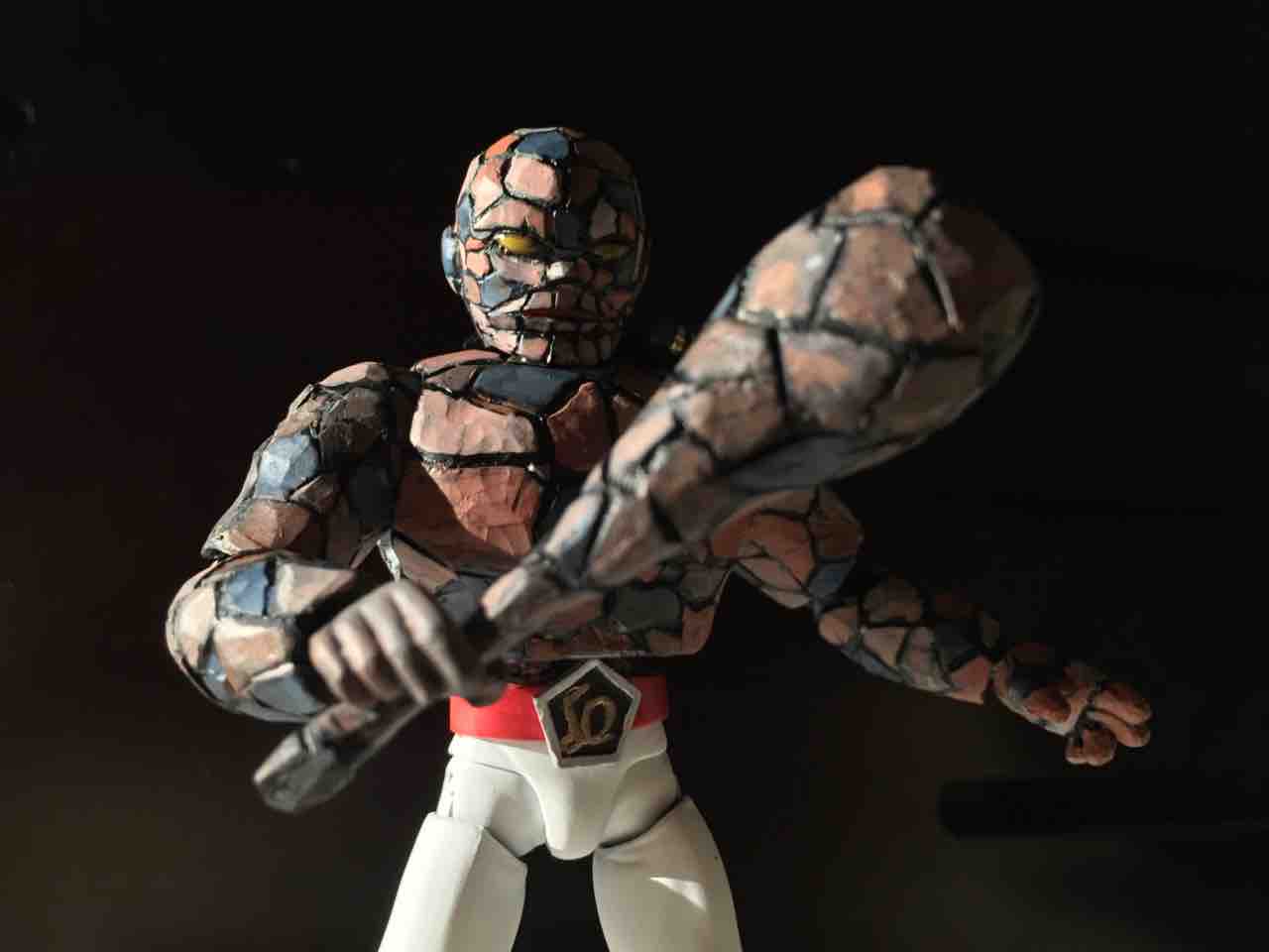 岩石男爵（フィギュアーツ改造） : 特撮フィギュアの可動化改造日記