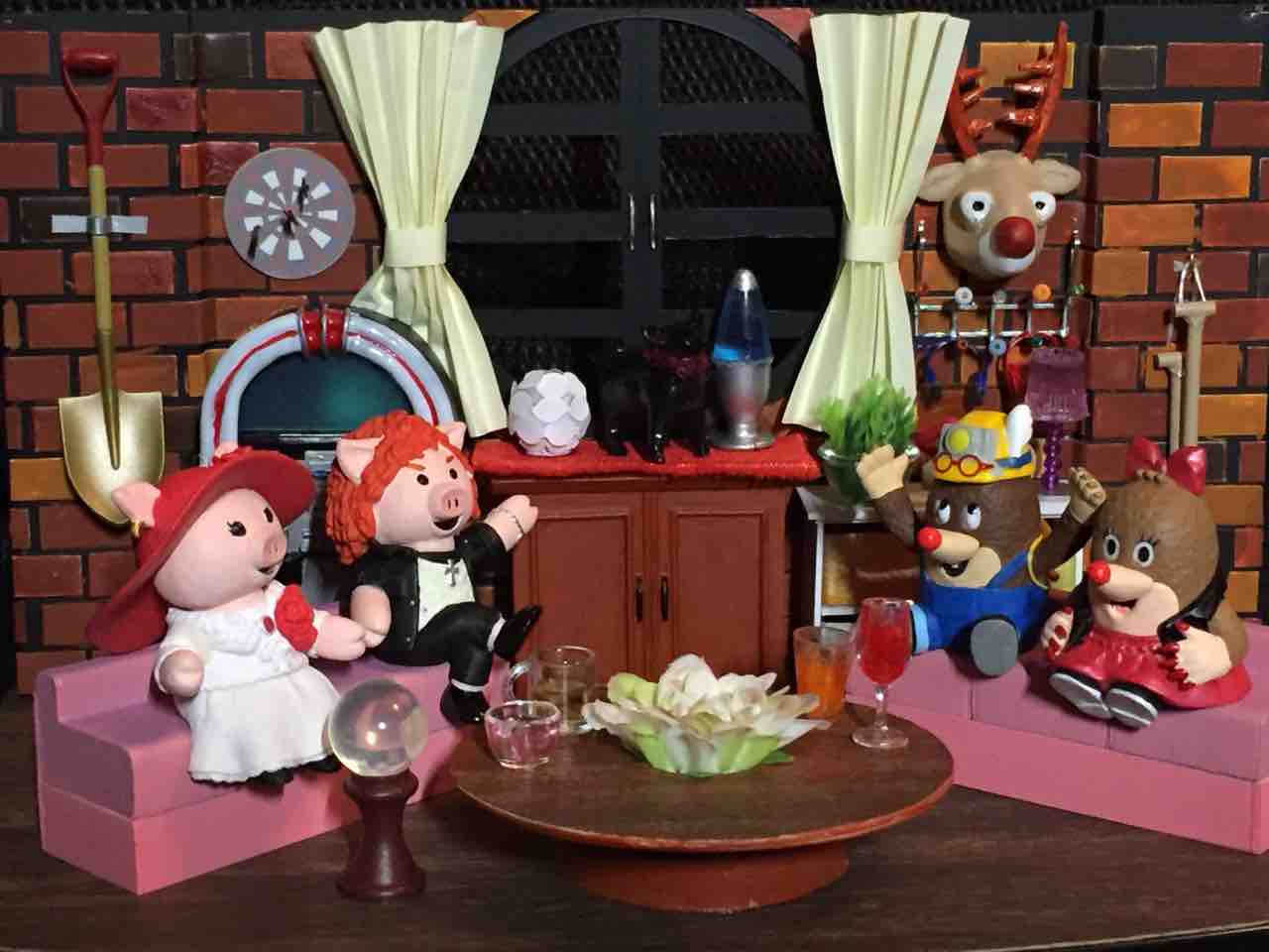 ねほりんぱほりんセット 完成編 特撮フィギュアの可動化改造日記