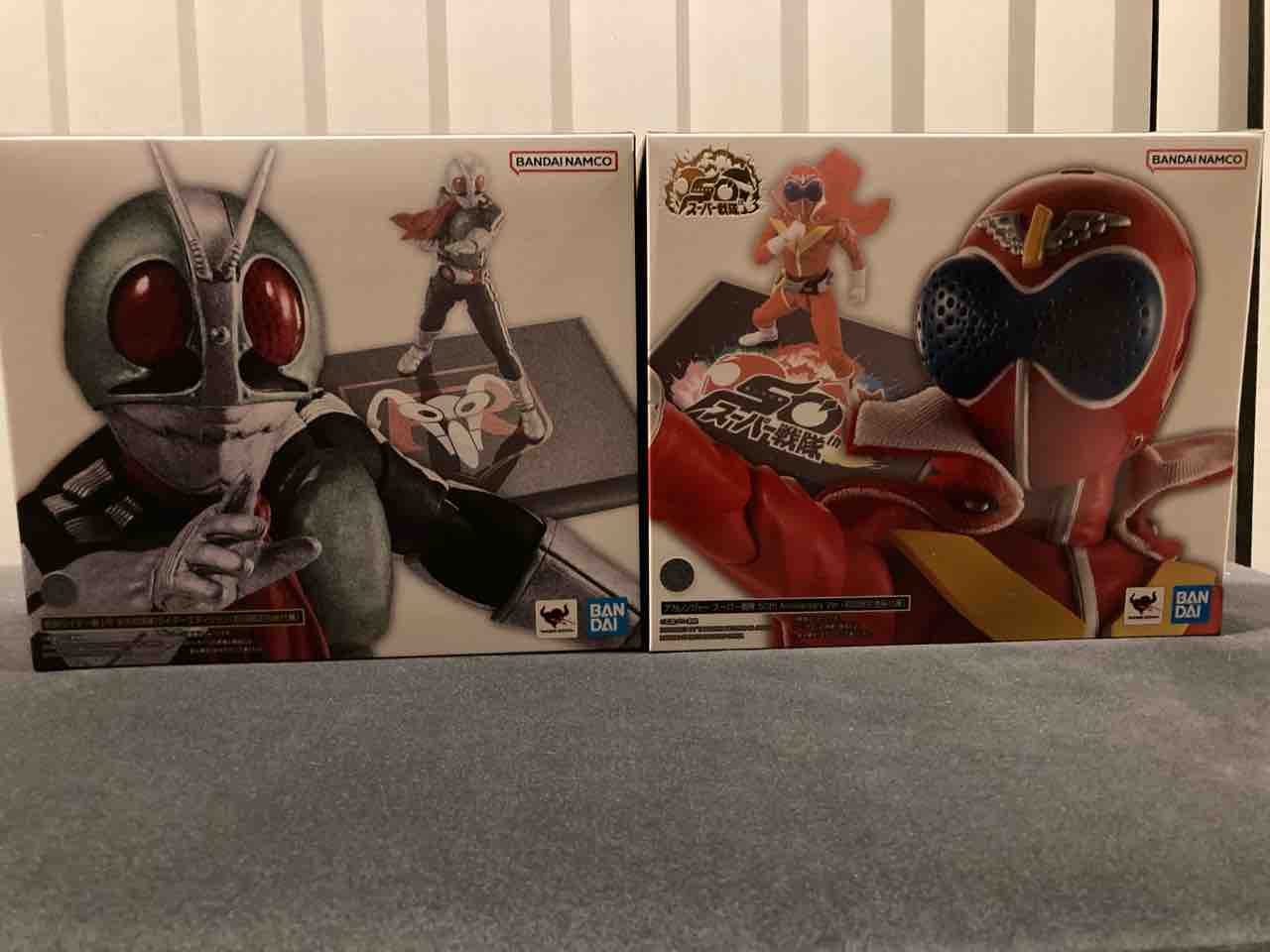 真骨彫 新1号&アカレンジャー : 特撮フィギュアの可動化改造日記