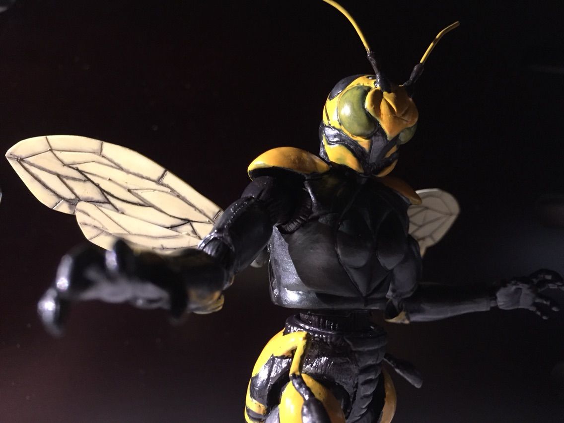 ハチ怪人（フィギュアーツ改造） : 特撮フィギュアの可動化改造日記