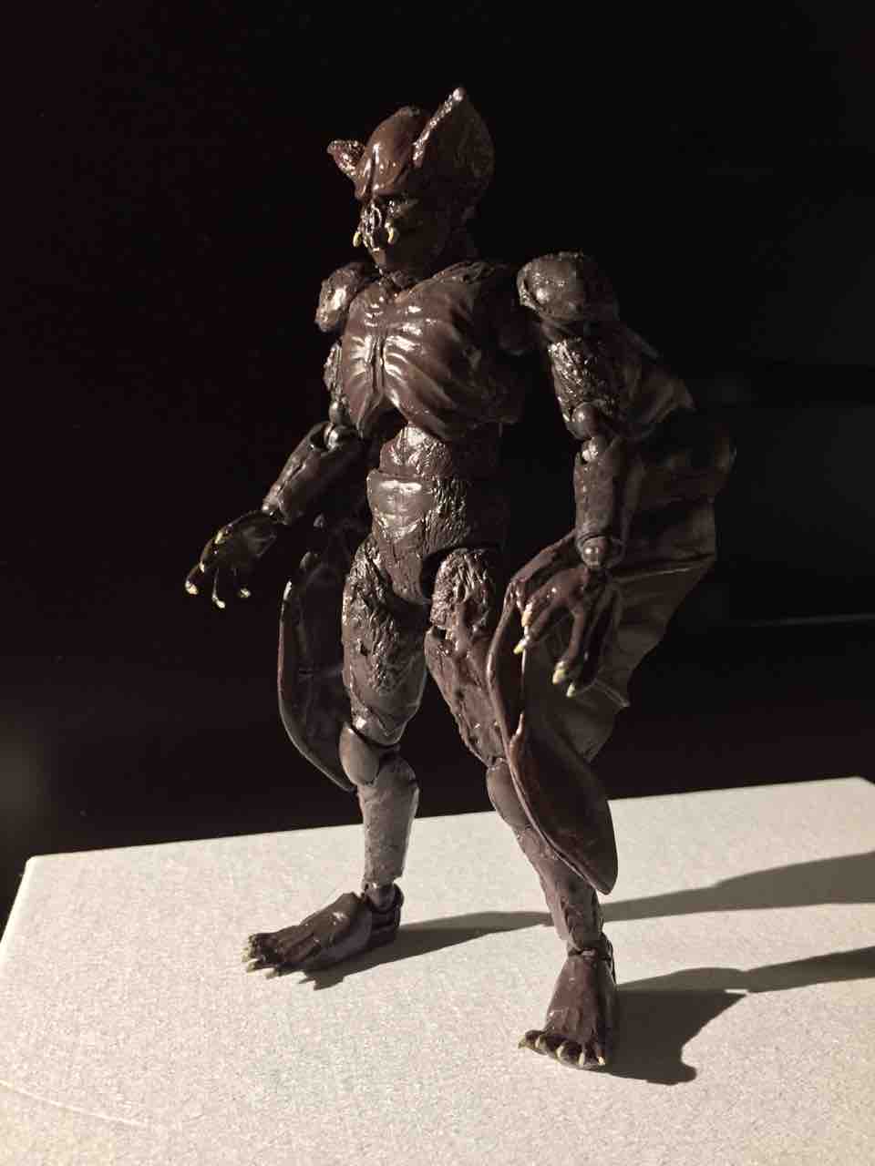 Bクラブ　仮面ライダーブラックの怪人　コウモリ怪人1/15 キャストガレキ コウモリ怪人（フィギュアーツ改造） : 特撮フィギュアの可動化