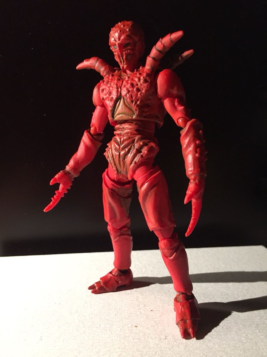 カニ怪人（figma改造） : 特撮フィギュアの可動化改造日記