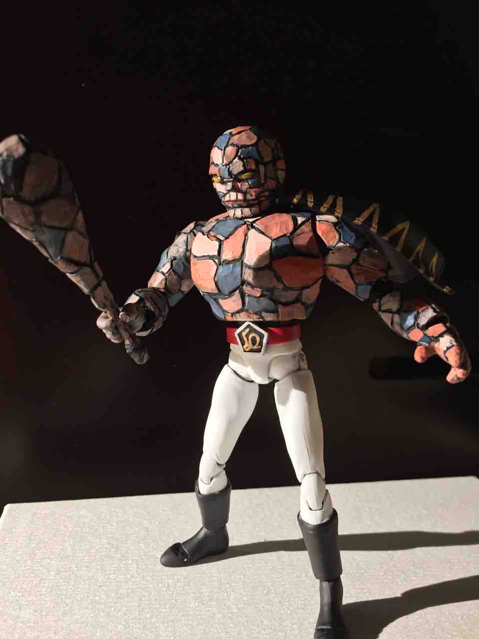 岩石男爵 岩石男爵（フィギュアーツ改造） : 特撮フィギュアの可動化改造日記