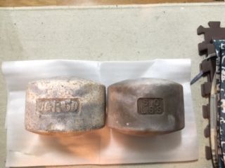 ブロックウエイトKWNブロック50lb 国産ブロックウェイト 50lb (KWN50)とブロックウェイト難易度表 : 握力
