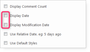 Recent Posts Extended_Display Date