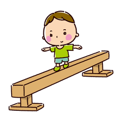 illustkun-05499-balance-beam