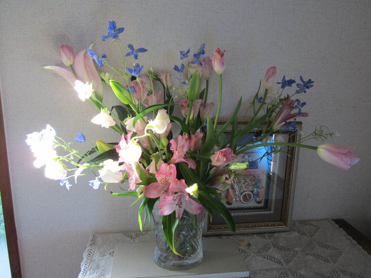 バレンタインアレンジ 花束 アリスおばさんの旅と思い出