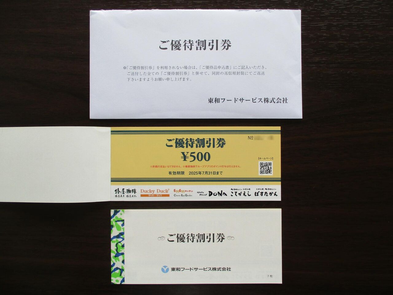 東和フードサービスの株主優待がやってきた♪ : 株主優待が