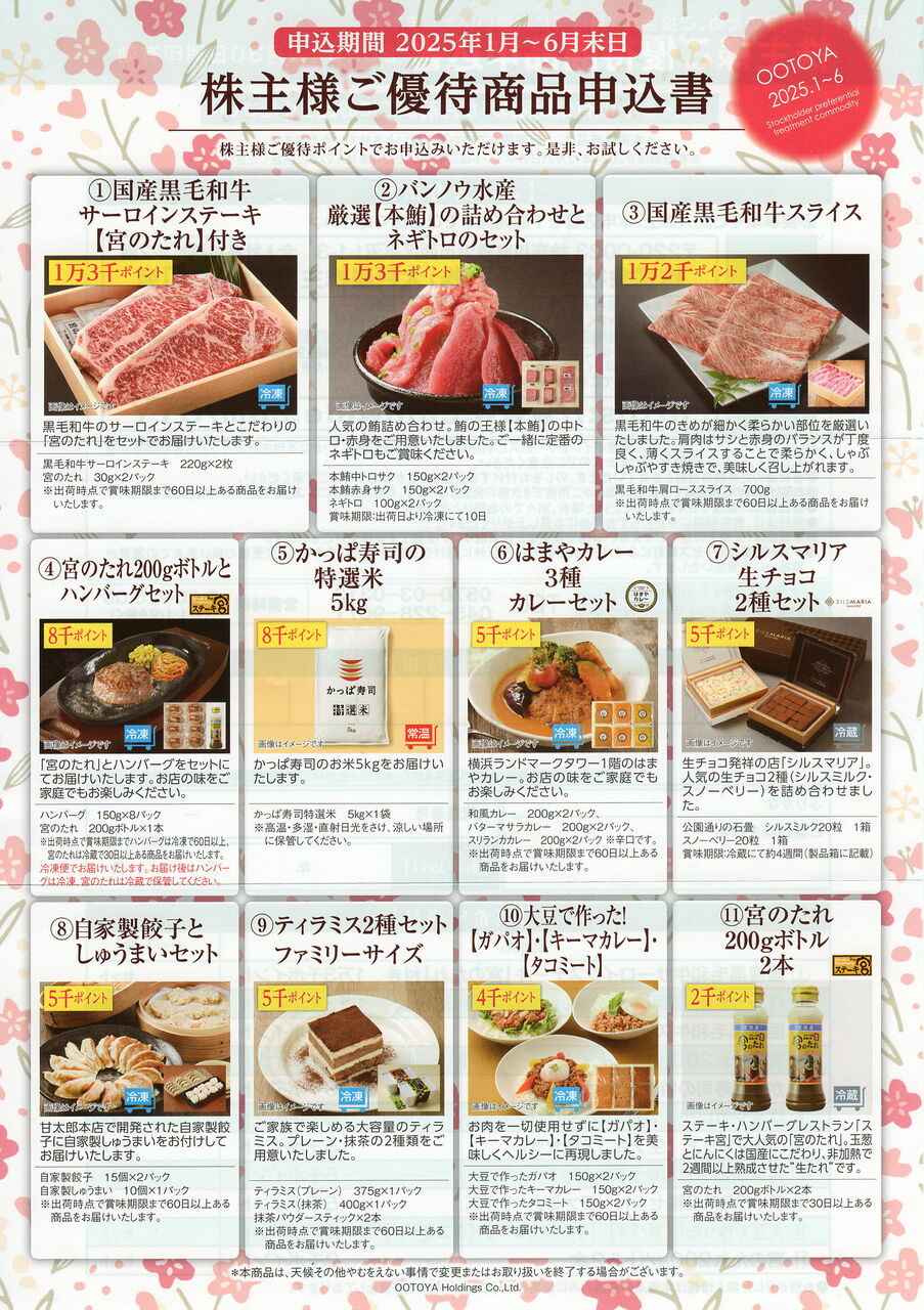 大戸屋ホールディングスの株主優待がやってきた♪（案内） : 株主優待  