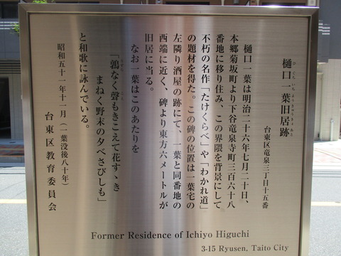 187樋口一葉旧居跡３
