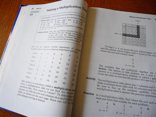 算数教科書 Saxon Math シリーズ : 徒然ぱせり- 北California日記 -