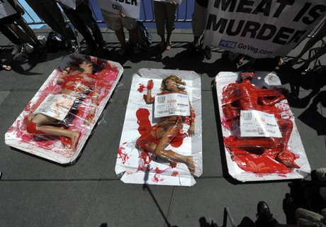 PETA-meat-protest2