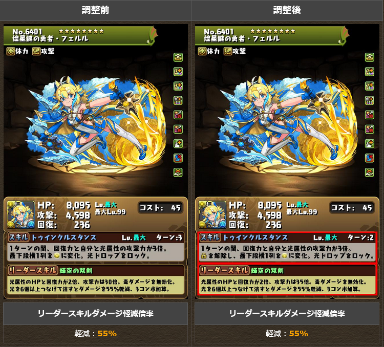 【パズドラ】フェルルとチャオリンのスキルにロック解除が追加されてるぞ！