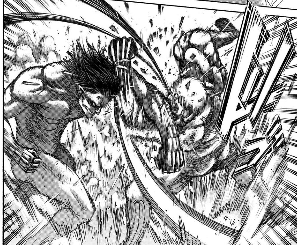 今月の 進撃の巨人 117話 巨人同士のバトルが熱すぎる 最強ジャンプ放送局 今月の 進撃の巨人 117話 巨人同士のバトルが熱すぎる 最強ジャンプ放送局