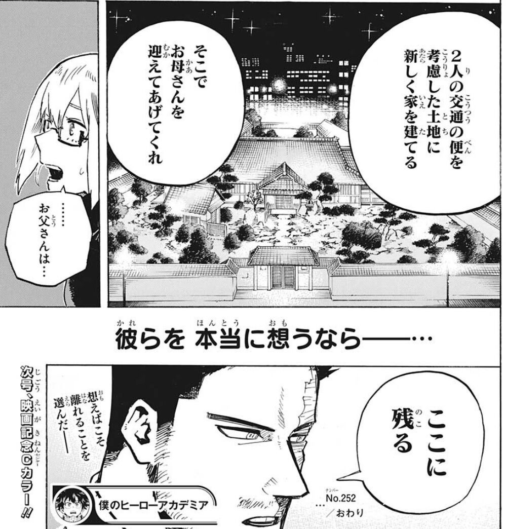 僕のヒーローアカデミア 252話感想 エンデヴァー 償いへの第一歩を踏み出す ジャンプ ま