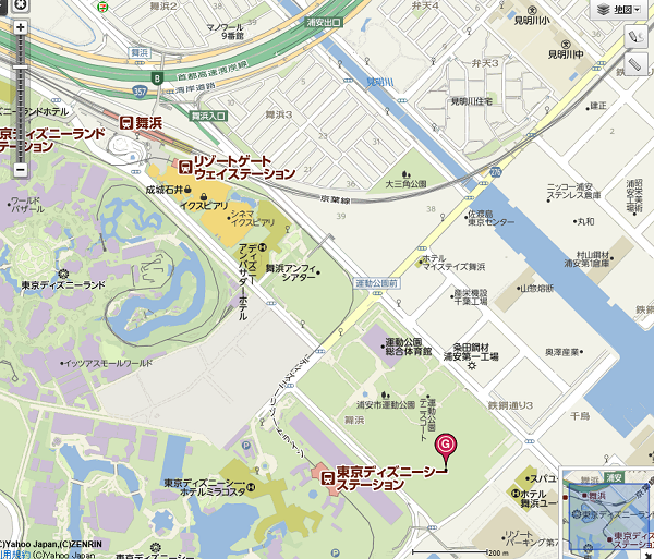 浦安陸上競技場地図