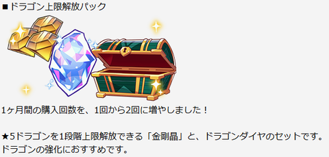 ドラゴン上限解放パック20190501