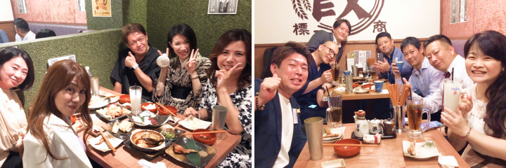 肉汁餃子のダンダダンでのグルメ部会の様子
