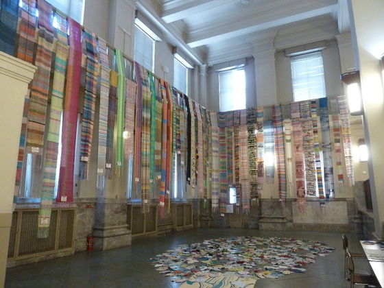 旧日本銀行広島支店 Saori Peace Weave 18 浜崎左髪子と広島