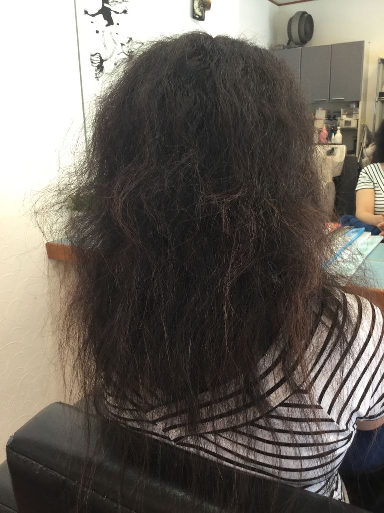 超細毛で強いクセの髪 2年ぶりの縮毛矯正 Hair Room Pastelの縮毛矯正の現場日記 超細毛で強いクセの髪 2年ぶりの縮毛矯正 Hair Room Pastelの縮毛矯正の現場日記