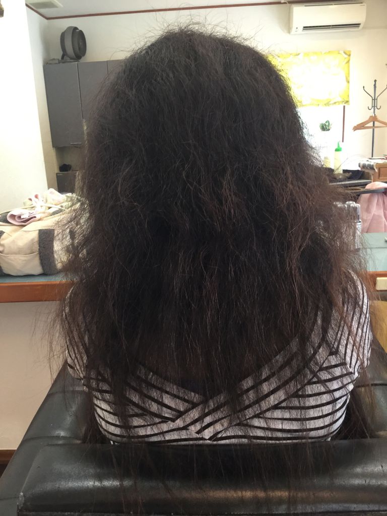 超細毛で強いクセの髪 2年ぶりの縮毛矯正 Hair Room Pastelの縮毛矯正の現場日記 超細毛で強いクセの髪 2年ぶりの縮毛矯正 Hair Room Pastelの縮毛矯正の現場日記