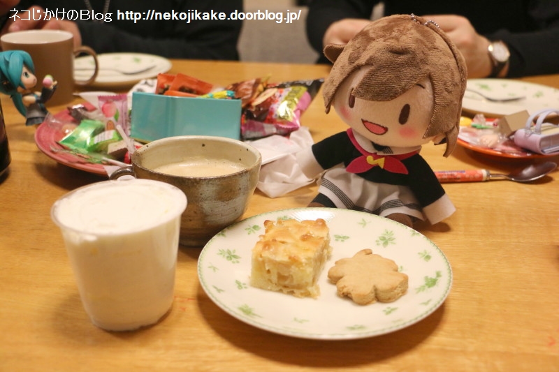 2018030303君たち、クッキー、アップルケーキ、ムースだね。