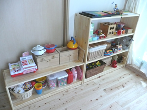 ブロック社 白木棚 ブロック社 白木棚（小）