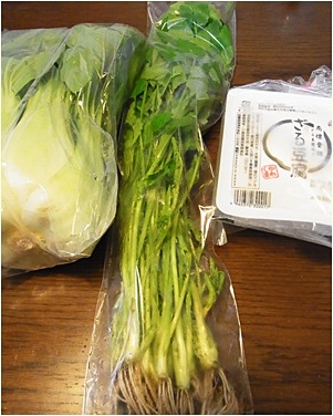 page野菜、豆腐