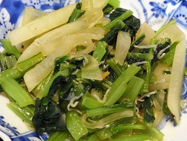 RIMG1164大根と小松菜炒め