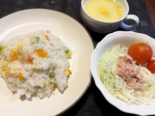 ピラフ夕食
