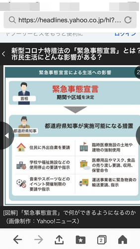 緊急事態宣言