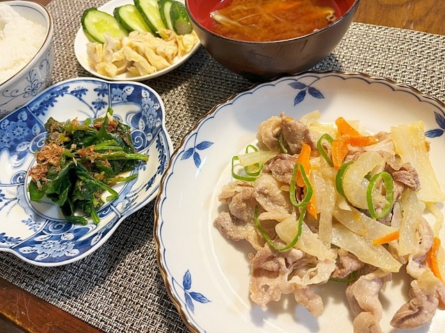 夕食」