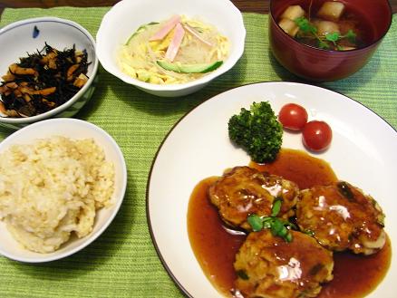 つくねの夕食