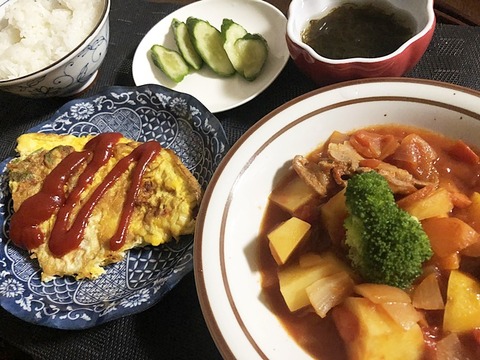 夕食