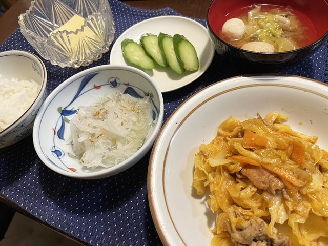 夕食