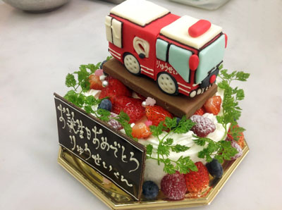 誕生日 記念日用にオーダーできるデコレーションケーキ 立体ケーキ