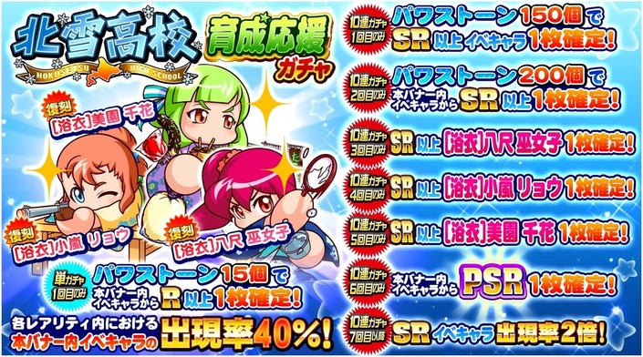 サクセススペシャル 北雪高校育成応援ガチャ サクスペ ガチャ イベントまとめブログ サクセススペシャル 北雪高校育成応援ガチャ サクスペ ガチャ イベントまとめブログ