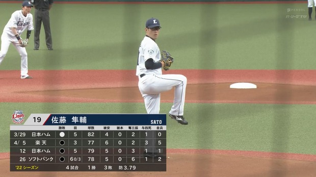 西武・佐藤隼輔、大卒左腕２勝目の快挙！