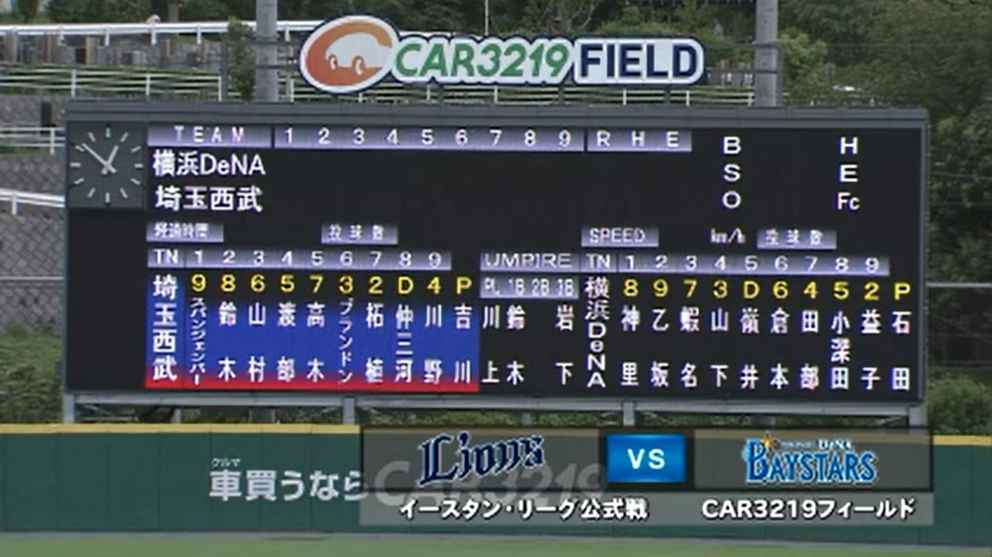 試合実況 西武2軍スタメン 1番スパンジー 21 8 18 埼玉西武ライオンズアンテナ 試合実況 西武2軍スタメン 1番スパンジー 21 8 18 埼玉西武ライオンズアンテナ