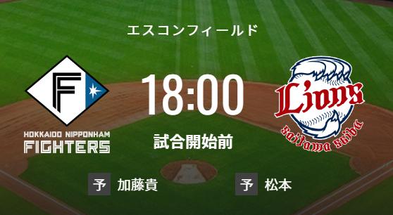 【試合実況】西武スタメン 先発:松本航（2023.4.14）