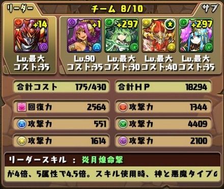 インディゴ降臨挑戦パーティ13