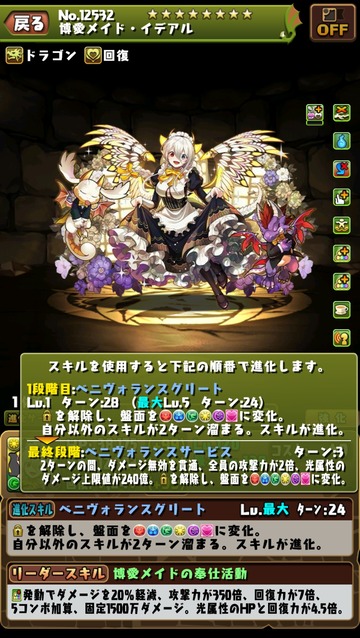 【パズドラ】「メイドイデアル」能力調整で始まるwwwwwww【評価まとめ】