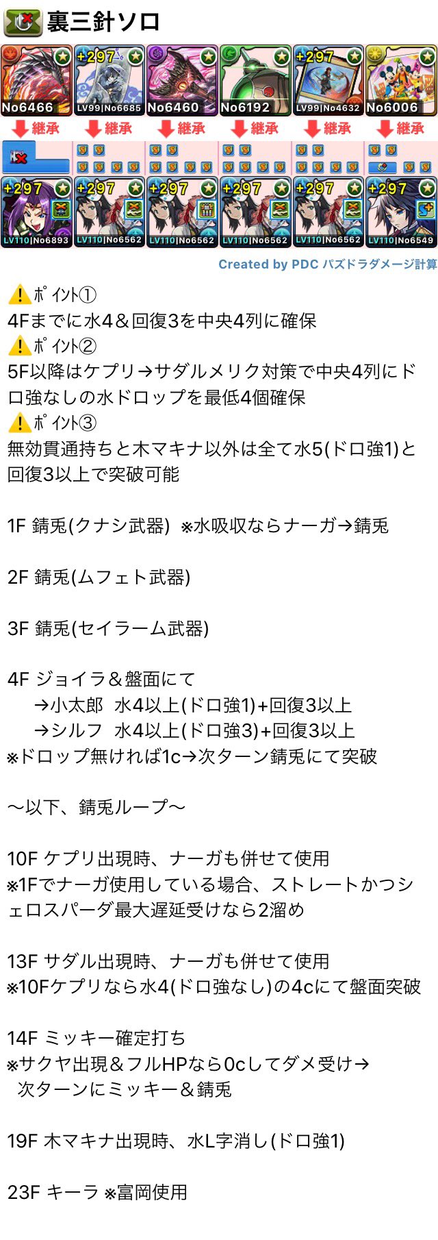 裏三針 ナーガ 義勇 パズドラ編成立ち回り攻略まとめ